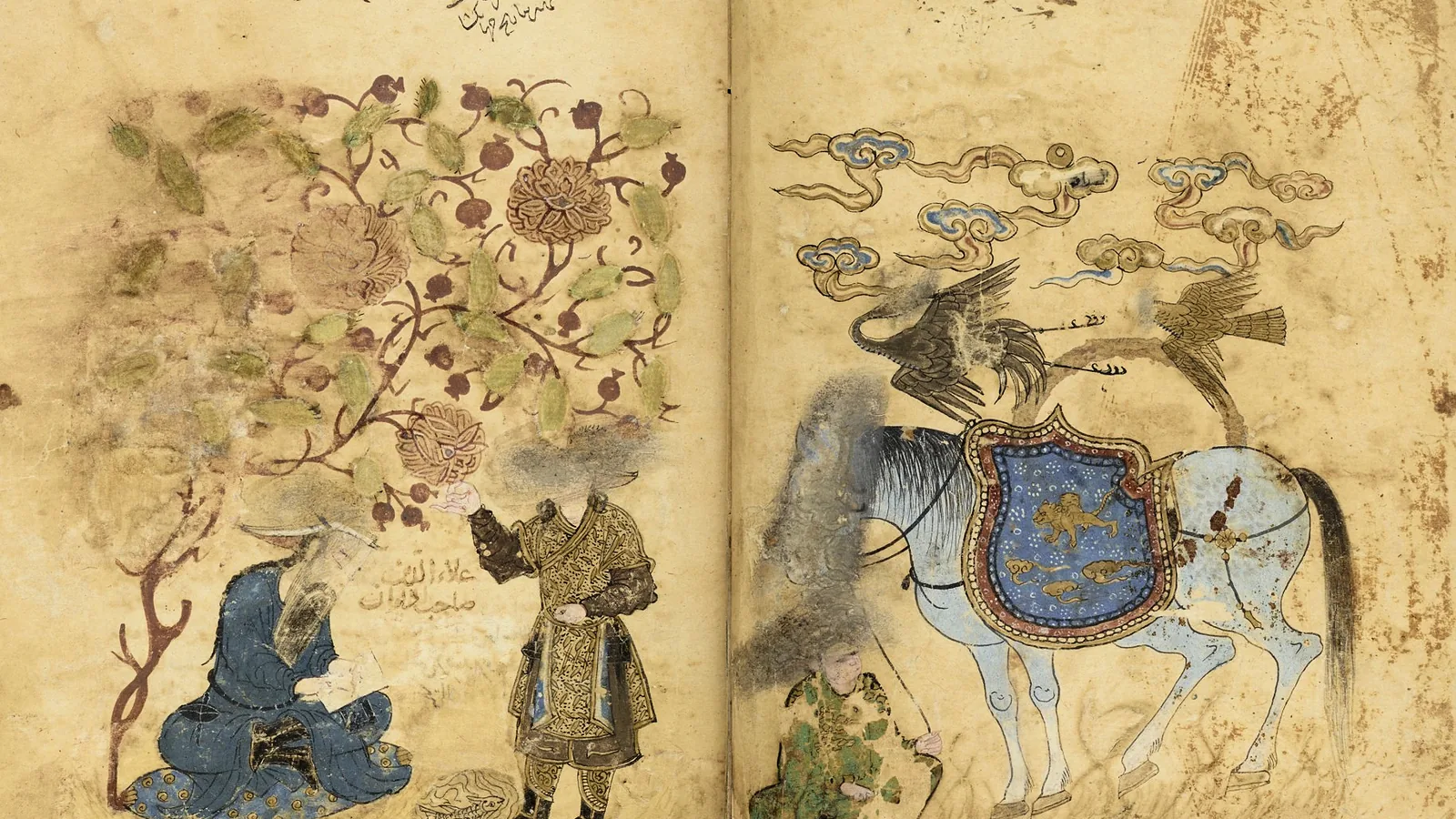 Illuminated page from a Persian manuscript of Juvayni's History of the World-Conqueror
