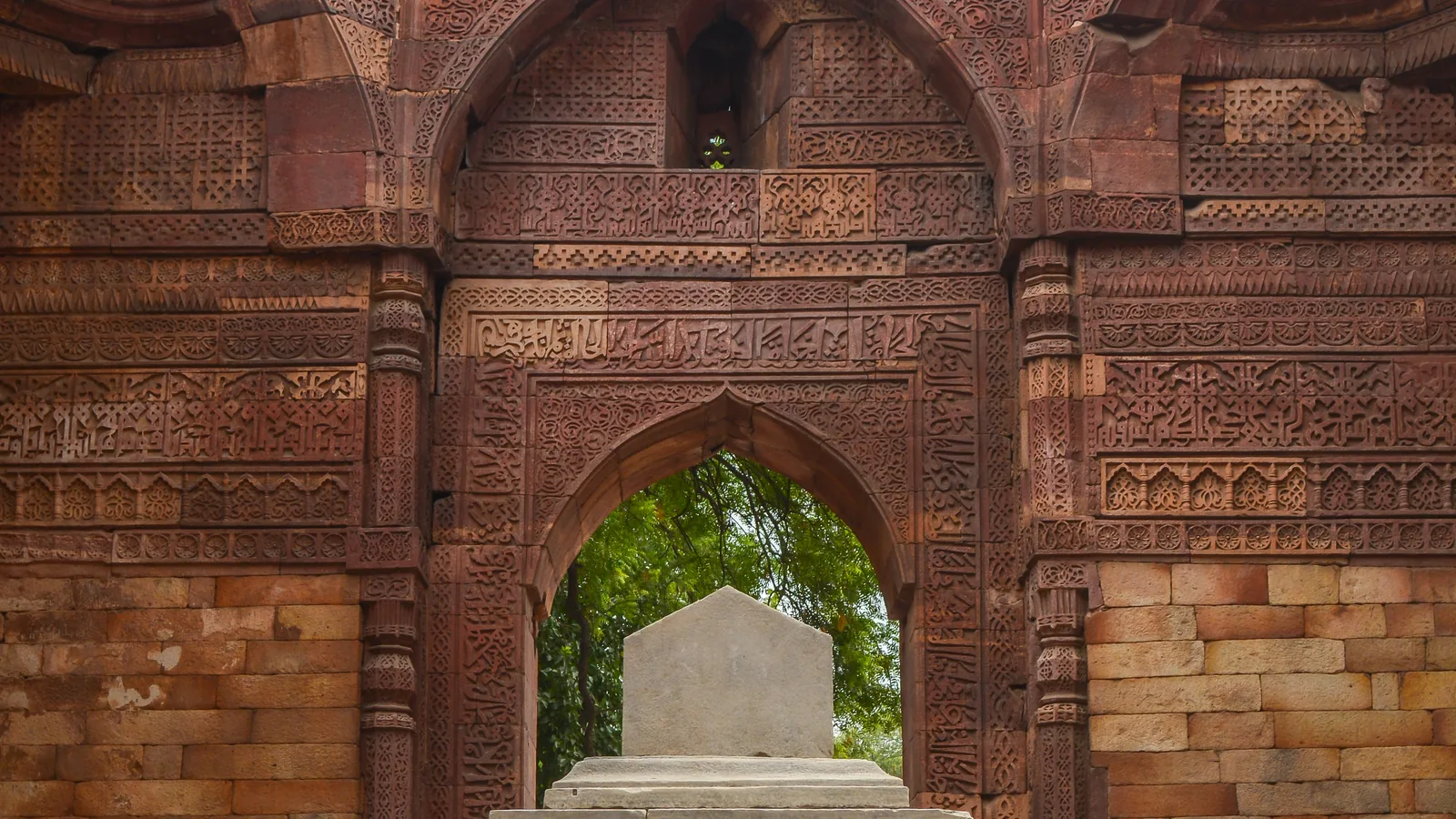 Stone tomb building of Iltutmish at the Qutb complex in Delhi